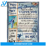 Turtle Blanket, To My Daughter, I Want You To Know, I Love You,Soft Blanket.Gift For Friend Family Home Decor Bedding Couch Sofa Soft and Comfy Cozy