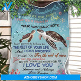 Turtle Blanket, To My Granddaughter, You Will Always Be My Baby Girl.Gift For Friend Family Home Decor Bedding Couch Sofa Soft And Comfy Cozy