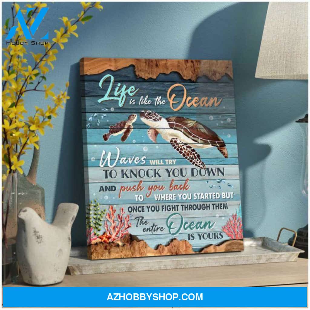 Turtle Canvas - Hanging Art For Living Room