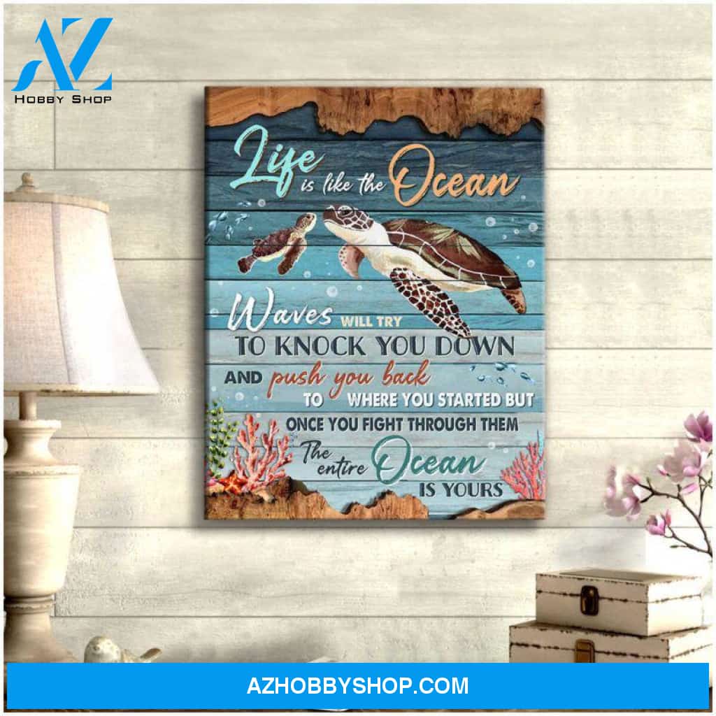 Turtle Canvas - Hanging Art For Living Room