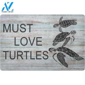 Turtle Doormat, Must Love Turtles - Turtle