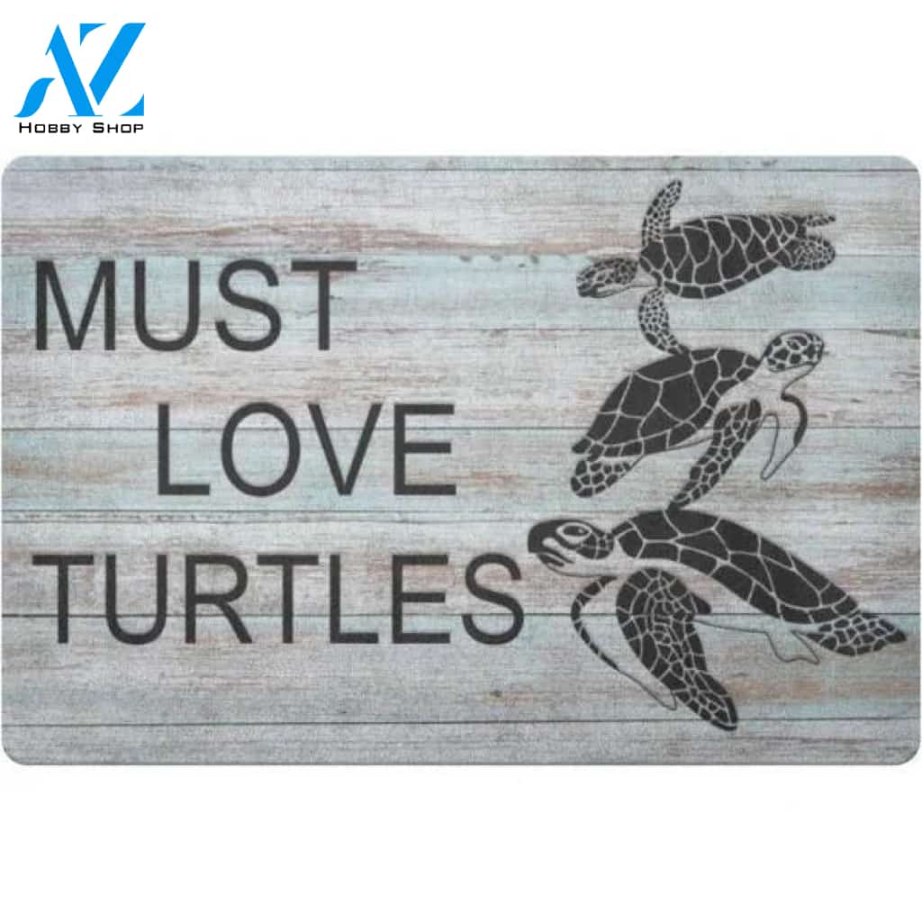 Turtle Doormat, Must Love Turtles - Turtle