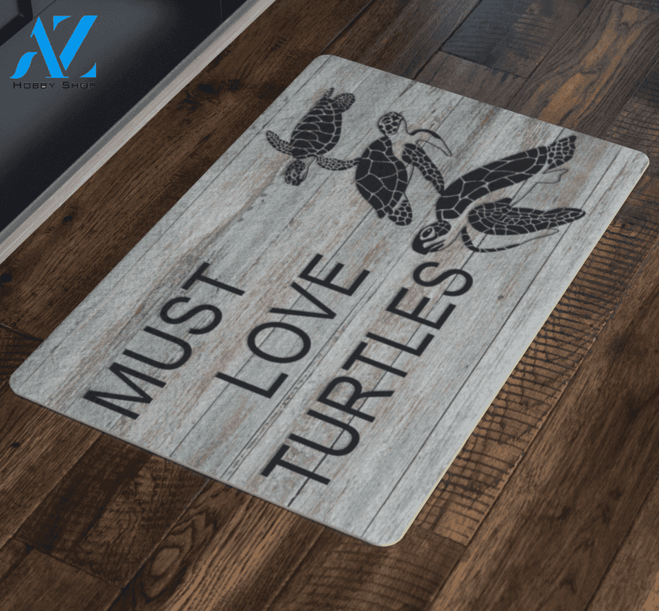 Turtle Doormat, Must Love Turtles | Welcome Mat | House Warming Gift