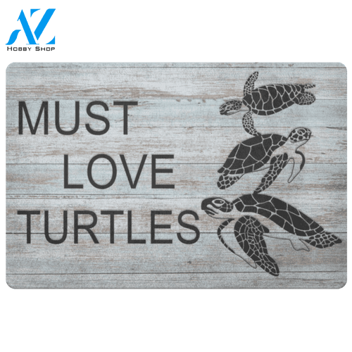 Turtle Doormat, Must Love Turtles | Welcome Mat | House Warming Gift