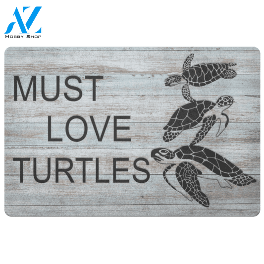 Turtle Doormat, Must Love Turtles | Welcome Mat | House Warming Gift