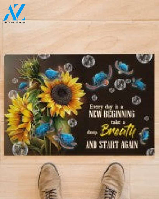 Turtle Every Day Gift For Turtle Lover Doormat