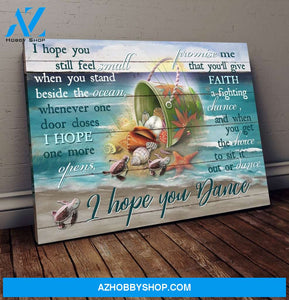 Turtle, I hope you dance - Matte Canvas, gift for you, gift for turtle lover, gift to turtle lover, c57