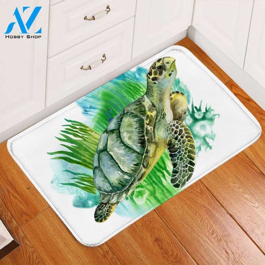 Turtle Seaweed Door Mat