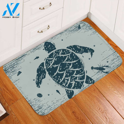 Turtle Shape Seabed Door Mat