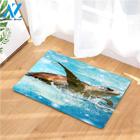 turtle wallpaper doormats