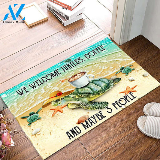 Turtle We welcome gift for you Indoor and Outdoor Doormat Warm House Gift Welcome Mat Gift for Labrador Lovers Birthday Gift