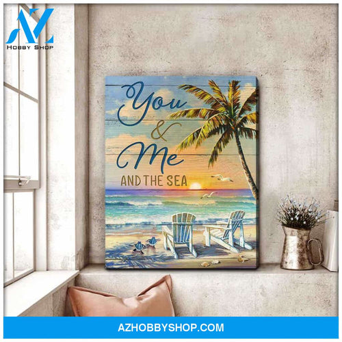 Turtle You And Me Poster Canvas Wall Decor Visual Art