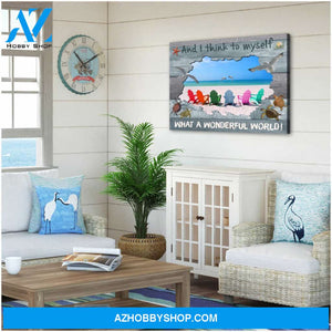Ohcanvas Turtles I Think To Myself What A Wonderful World Canvas Wall Art Decor