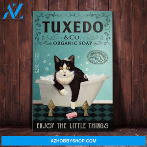 Tuxedo Cat Organic Soap Company Canvas Wall Art, Wall Decor Visual Art