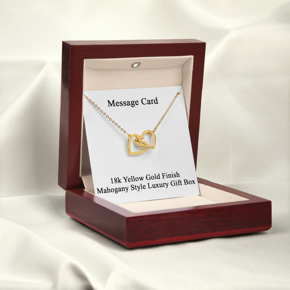 Anniversary Gift Interlocking Hearts - To My Wife Necklace Birthday Gift for Wife, Necklace for Wife, Gift for Wife Birthday 105