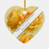 Twenty Third Wedding Anniversary  Ceramic Ornament