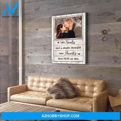 Two Hearts - Personalized Custom Photo Canvas