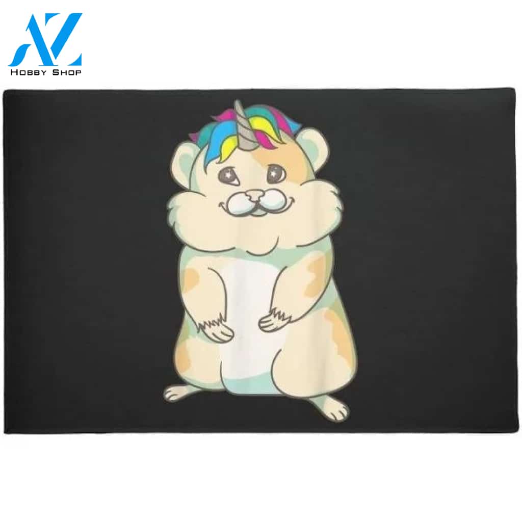 Unicorn Guinea Pig Cool Hamster Horse Funny Doormat Funny Welcome Mat Housewarming Gift Home Decor Funny Doormat Gift For Friend