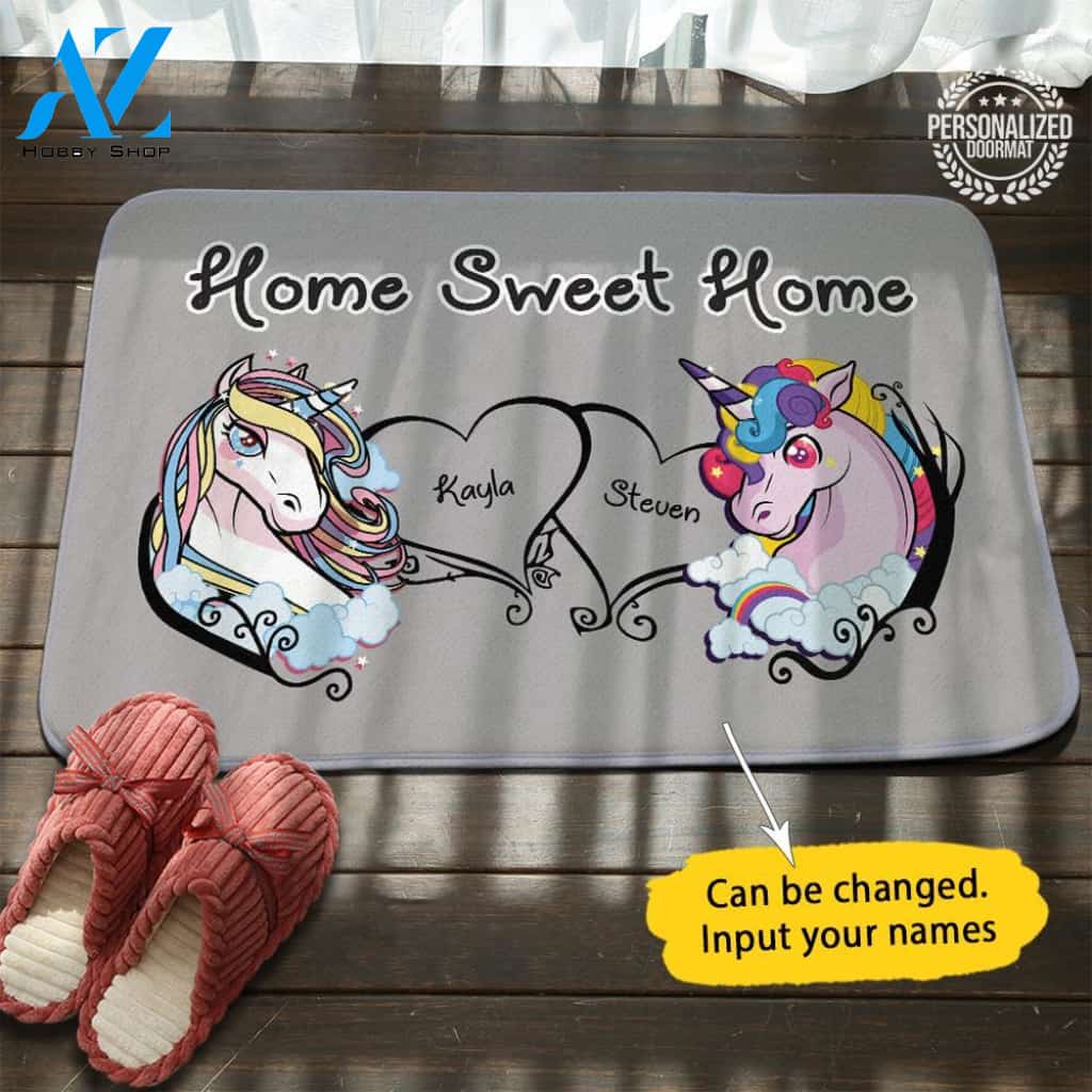 Unicorn Home Sweet Home Doormat