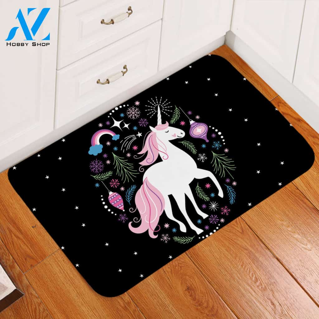 Unicorn Starry Door Mat