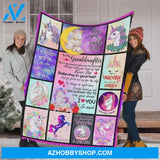 Personalized Unicorn To My Granddaughter Fleece Blanket I Love You So Much Great Customized Blanket Gifts For Birthday Christmas Thanksgiving