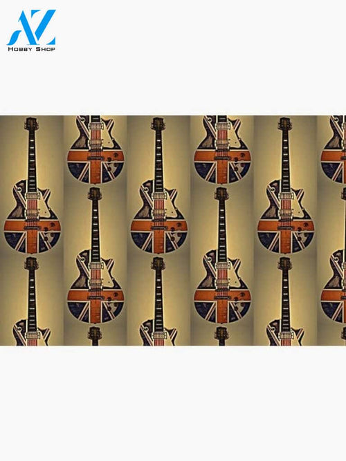 Union Jack Guitar Doormat Indoor And Outdoor Doormat Warm House Gift Welcome Mat Gift For Friend Family