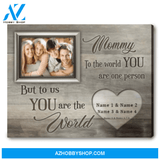 Unique Birthday Gift for Mom Personalized Photo Canvas Gift