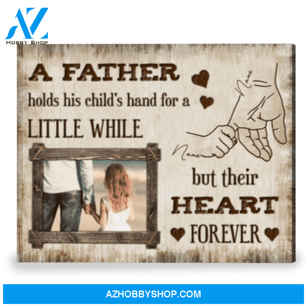 Unique Dad Gift Personalized With Meaningful Quote Photo Gift