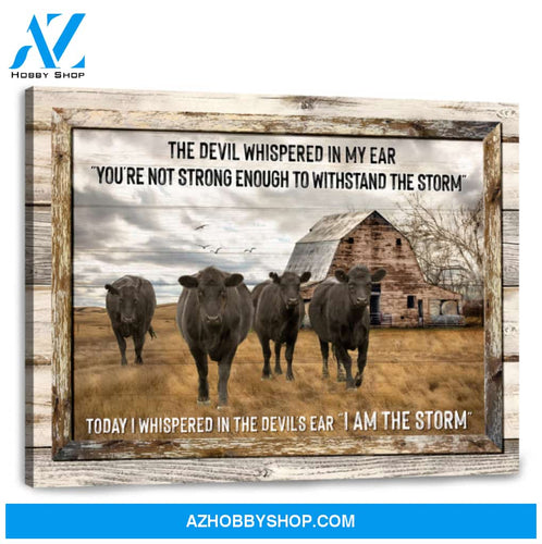 Unique Housewarming Gift Ideas Rustic Wall Decor Old Barn And Angus Cows Canvas Wall Art