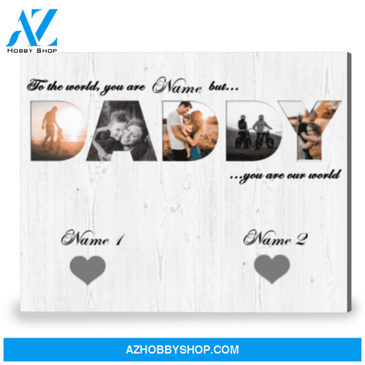 Unique Idea Gift For Dad Custom Father's Day Gift Canvas Print