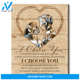 Unique Personalized Gifts For Couples Love Picture Collage I Choose You Canvas Print