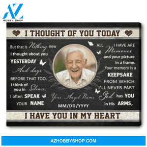 Unique Personalized Memorial Gifts In Memory Of Loved Ones Canvas Print