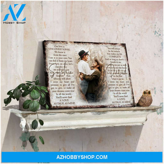 Unique Personalized Wedding Gifts For Couple Custom Photo On Canvas Print