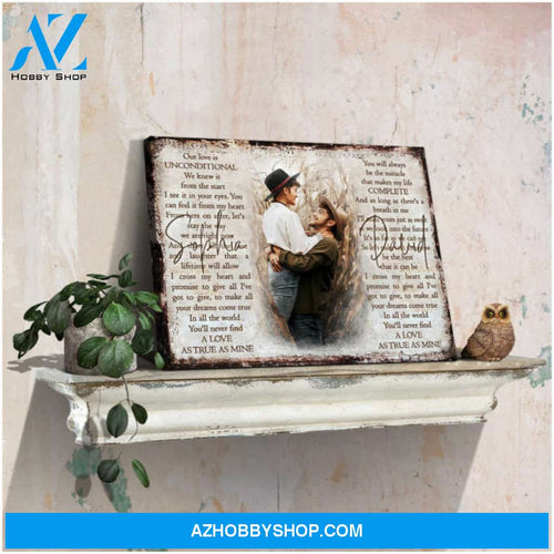 Unique Personalized Wedding Gifts For Couple Custom Photo On Canvas Print