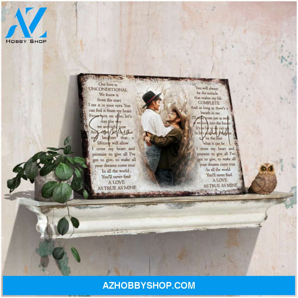 Unique Personalized Wedding Gifts For Couple Custom Photo On Canvas Print