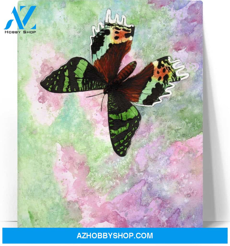 Urania Ripheus Butterfly Canvas