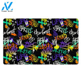 Urban Graffiti Print Door Mat