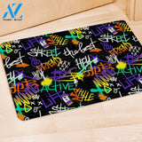 Urban Graffiti Print Door Mat