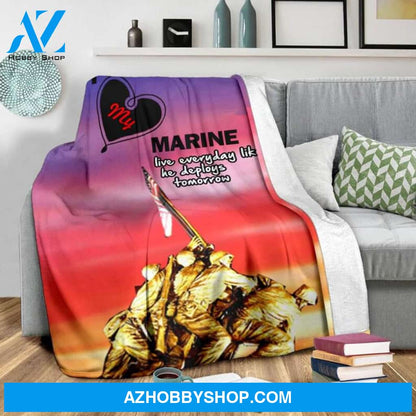 US Marines Blanket / US MarinesThrow Blanket