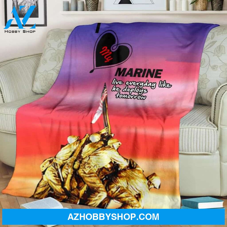 US Marines Blanket / US MarinesThrow Blanket