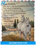 Valentine's Day Gift For Husband, Horse Blanket To My Husband Fleece Blanket