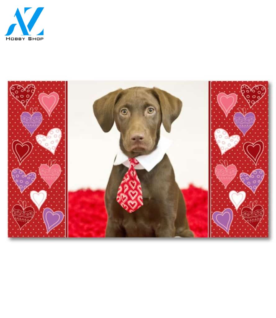 Valentine's Hearts Photo Doormat - 18" x 30"