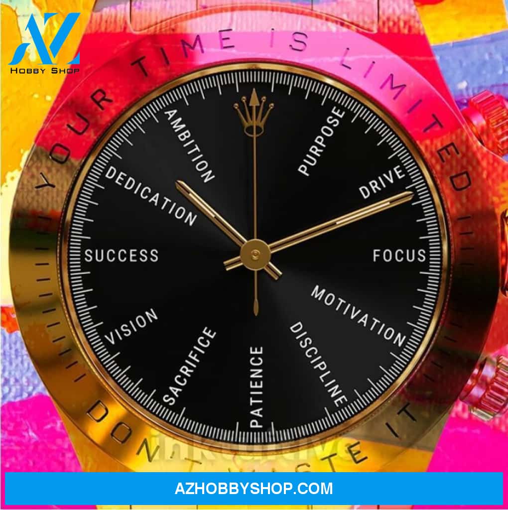 Value Of Time Rolex Inspirational Motivational Canvas And Poster, Wall Decor Visual Art