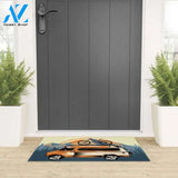Van and Bicycle Vehicle Doormat Indoor And Outdoor Mat Entrance Rug Sweet Home Decor Housewarming Gift Gift For Van Lovers Gift for Friend Family Birthday New Home