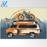 Van and Bicycle Vehicle Doormat Indoor And Outdoor Mat Entrance Rug Sweet Home Decor Housewarming Gift Gift For Van Lovers Gift for Friend Family Birthday New Home