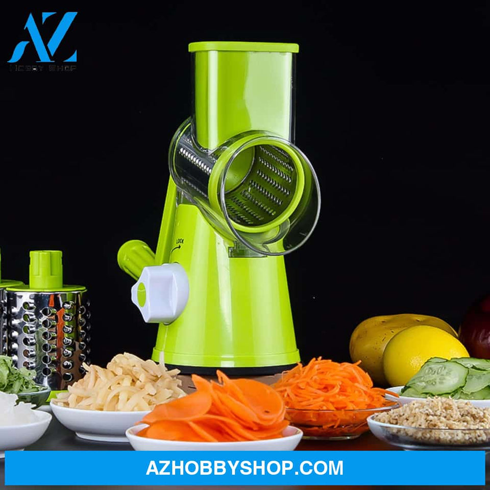 Vegetable Cutter Round Mandoline Slicer Potato Julienne Carrot Grater Cheese Green / China