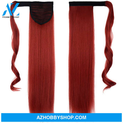 Velcro Wig Ponytail Straight Invisible Hair Extension 130M