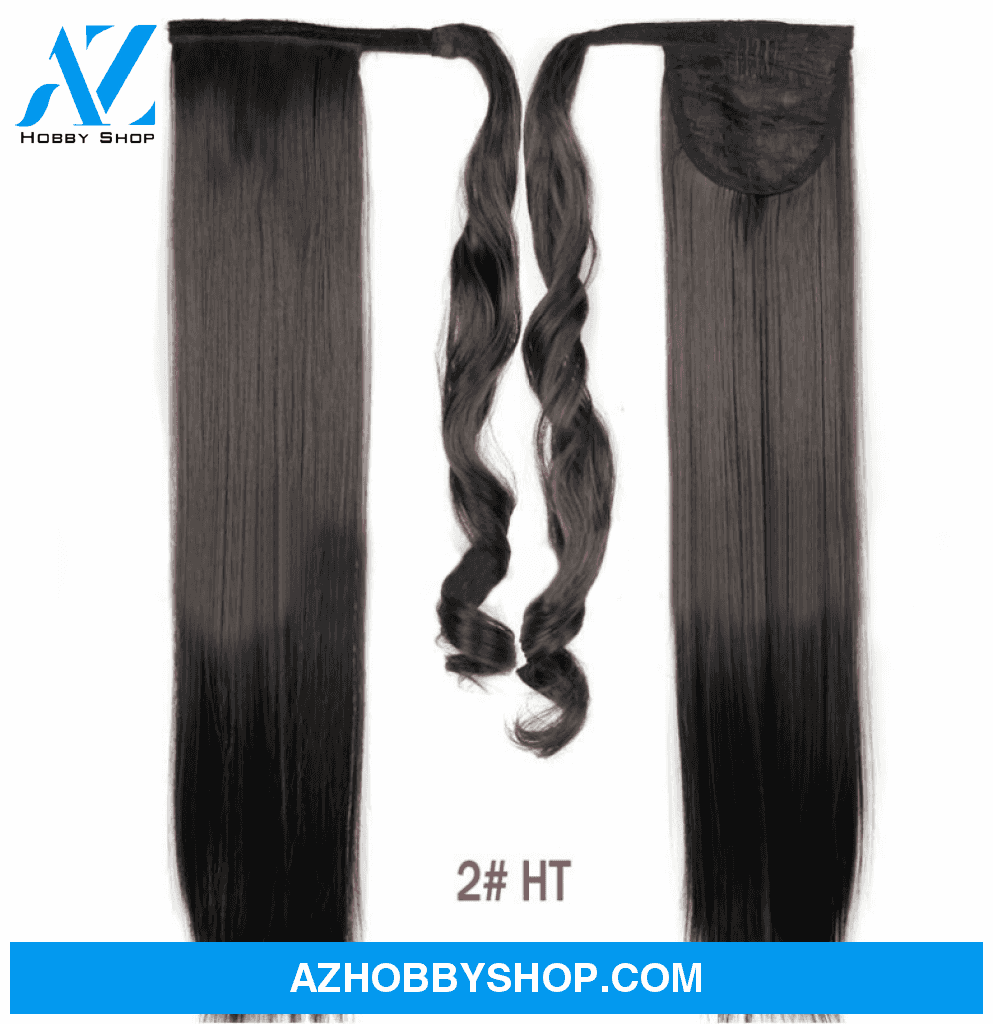 Velcro Wig Ponytail Straight Invisible Hair Extension 2