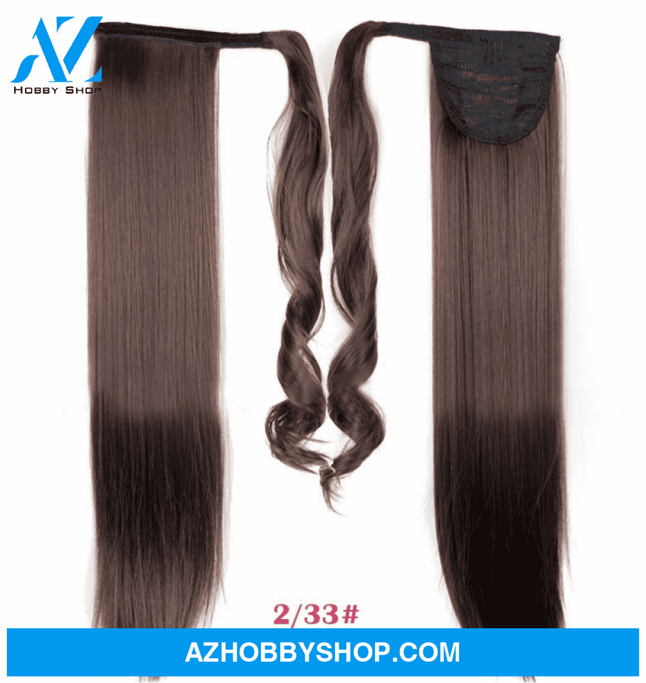 Velcro Wig Ponytail Straight Invisible Hair Extension 233