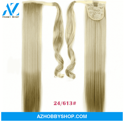 Velcro Wig Ponytail Straight Invisible Hair Extension 24613